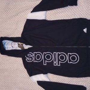 Boys size XLG 18/20 Adidas Zip-up Windbreaker Jacket